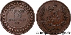 TUNISIE - PROTECTORAT FRANÇAIS 10 Centimes AH1308 1891 Paris