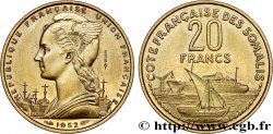 CÔTE FRANÇAISE DES SOMALIS Essai de 20 Francs 1952 Paris