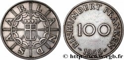 TERRITOIRE DE LA SARRE 100 Franken 1955 