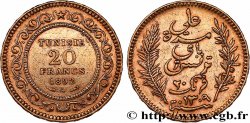 GOLD, PALLADIUM & PLATINUM INVESTMENT 20 Francs or Bey Ali AH1310 1892 Paris