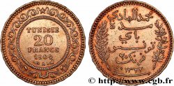 OR D INVESTISSEMENT 20 Francs or Bey Mohamed El Hadi AH 1321 1904 Paris
