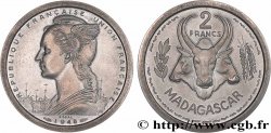 MADAGASCAR - Union française Essai Piefort de 2 Francs 1948 Paris