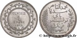 TUNEZ - Protectorado Frances 1 Franc AH 1330 1912 Paris