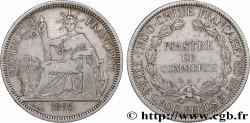 FRENCH INDOCHINA 1 Piastre de Commerce 1895 Paris