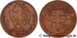 CAMERUN - Mandato Francese 1 Franc ‘Cameroun Français’ 1943 Prétoria 
