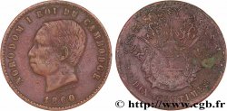 CAMBOGIA 10 Centimes Norodom Ier 1860 Bruxelles (?) 