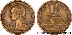 SOMALIA FRANCESA 10 Francs 1965 Paris