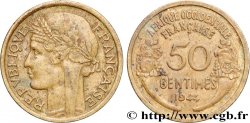 AFRIQUE OCCIDENTALE FRANÇAISE 50 Centimes Morlon 1944 Londres