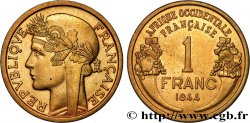 AFRIQUE OCCIDENTALE FRANÇAISE 1 Franc Morlon 1944 Londres