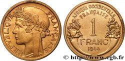 FRENCH WEST AFRICA 1 Franc Morlon 1944 Londres