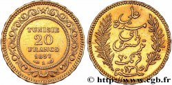 INVESTMENT GOLD 20 Francs or Bey Ali AH 1315 1897 Paris
