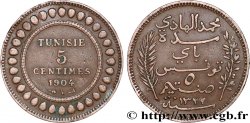 TUNISIA - FRENCH PROTECTORATE 5 Centimes AH1322 1904 Paris