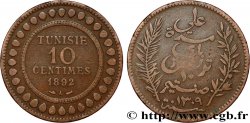 TUNESIEN - Französische Protektorate  10 Centimes AH1309 1892 Paris