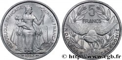 NOUVELLE CALÉDONIE 5 Francs Union Française 1952 Paris