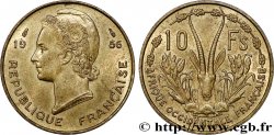 FRANZÖSISCHE WESTAFRIKA 10 Francs 1956 Paris