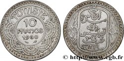 TUNISIE - PROTECTORAT FRANÇAIS 10 Francs au nom du Bey Ahmed datée 1349 1930 Paris TTB 