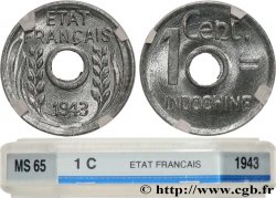 FRANZÖSISCHE-INDOCHINA 1 Centième 1943 Hanoï
