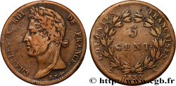 COLONIES FRANÇAISES - Charles X, pour la Guyane 5 Centimes Charles X 1830 Paris - A