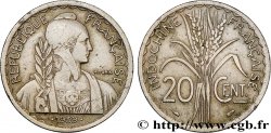INDOCHINE FRANÇAISE 20 Centièmes 1939 Paris