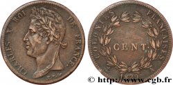 COLONIES FRANÇAISES - Charles X, pour la Guyane 5 Centimes Charles X 1829 Paris - A