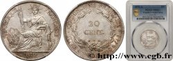 COCHINCHINE FRANÇAISE 20 Centimes 1879 Paris SUP61 PCGS