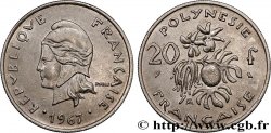 FRANZÖSISCHE-POLYNESIEN 20 Francs Marianne  1967 Paris