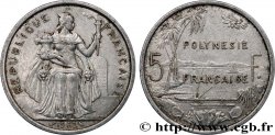 POLINESIA FRANCESE 5 Francs Polynésie Française 1965 Paris 