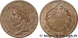 COLONIES FRANÇAISES - Charles X, pour la Guyane et le Sénégal 5 Centimes  1825 Paris