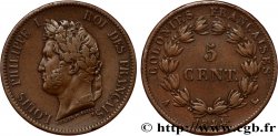 FRANZÖSISCHE KOLONIEN - Louis-Philippe, für Marquesas-Inseln  5 Centimes Louis Philippe Ier 1844 Paris - A