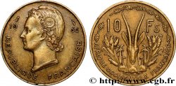 FRENCH WEST AFRICA 10 Francs 1956 Paris