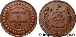 TUNISIA - Protettorato Francese 5 Centimes AH 1308 1891 Paris 
