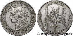 GUADALUPE Bon pour 1 Franc 1921 