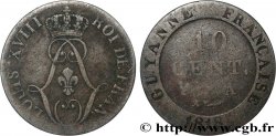 GUYANE FRANÇAISE 10 Centimes 1818 Paris - A