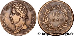 COLONIES FRANÇAISES - Charles X, pour la Guyane et le Sénégal 10 Centimes Charles X 1825 Paris - A
