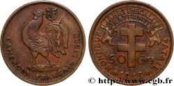 CAMEROUN - TERRITOIRES SOUS MANDAT FRANÇAIS 50 Centimes ‘Cameroun Français Libre’ 1943 Prétoria