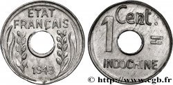 FRENCH INDOCHINA 1 Centième 1943 Hanoï
