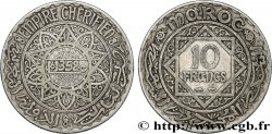 MARUECOS - PROTECTORADO FRANCÉS 10 Francs an 1352 1933 Paris