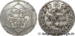 MARUECOS 5 Dirhams (1/2 Rial) Moulay Hafid I an 1329 1911 Paris