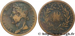 COLONIE FRANCESI - Carlo X, per Guyana 10 Centimes Charles X 1829 Paris - A 