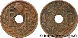 INDOCHINE FRANÇAISE 1/2 Centième 1935 Paris