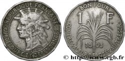 GUADELOUPE Bon pour 1 Franc 1903 