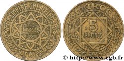 MOROCCO - FRENCH PROTECTORATE 5 Francs AH 1365 1946 Paris