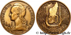 MADAGASCAR French Union 20 Francs 1953 Paris