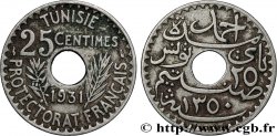 TUNISIA - FRENCH PROTECTORATE 25 Centimes AH1350 1931 Paris