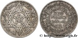 MOROCCO - FRENCH PROTECTORATE 200 Francs AH 1372 1953 Paris XF 
