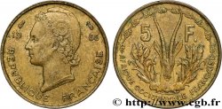 FRENCH WEST AFRICA 5 Francs 1956 Paris