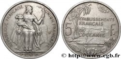 FRENCH POLYNESIA - French Oceania 5 Francs Établissements Français de l’Océanie 1952 Paris