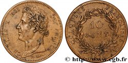 COLONIES FRANÇAISES - Charles X, pour la Guyane et le Sénégal 10 Centimes Charles X 1825 Paris - A
