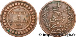 TUNESIEN - Französische Protektorate  5 Centimes AH 1308 1891 Paris