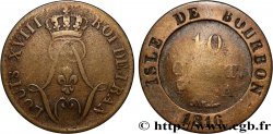 BOURBON ISLAND (REUNION ISLAND) 10 Cent. 1816 